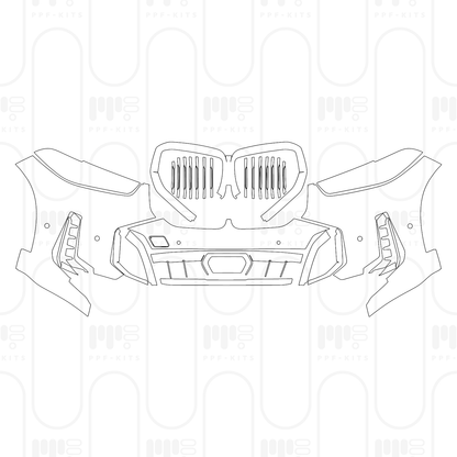 PPF prédécoupé BMW X5 Standard Wheelbase M60i 2025