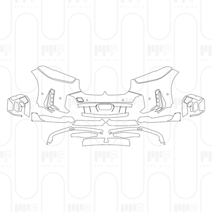 PPF prédécoupé BMW X5 Standard Wheelbase M60i 2025