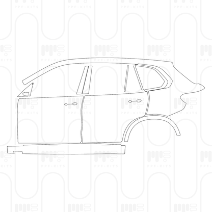 PPF prédécoupé BMW X5 Standard Wheelbase M60i 2025