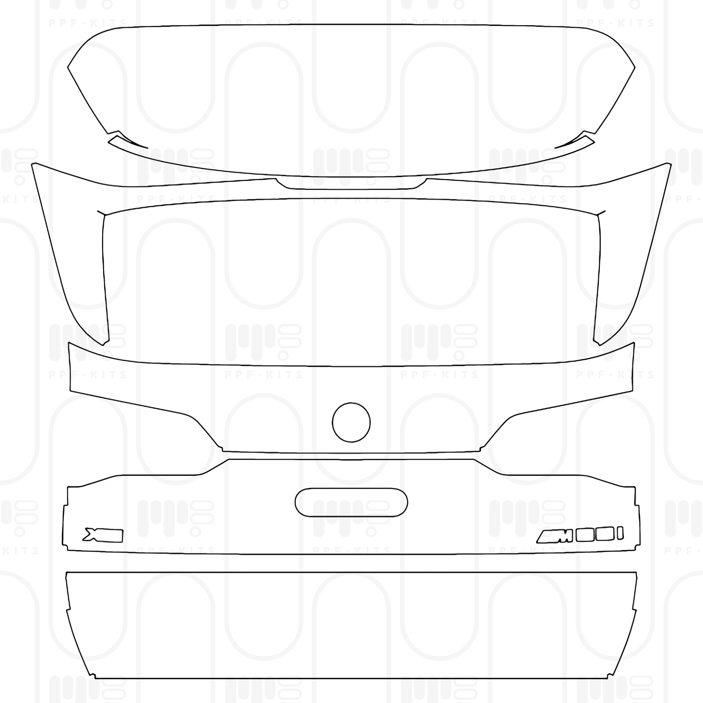PPF prédécoupé BMW X5 Standard Wheelbase M60i 2025