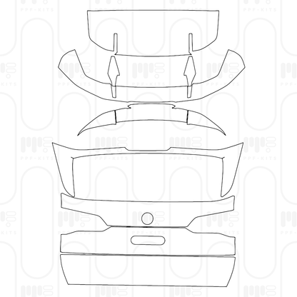 PPF prédécoupé BMW X5 Standard Wheelbase M60i 2025