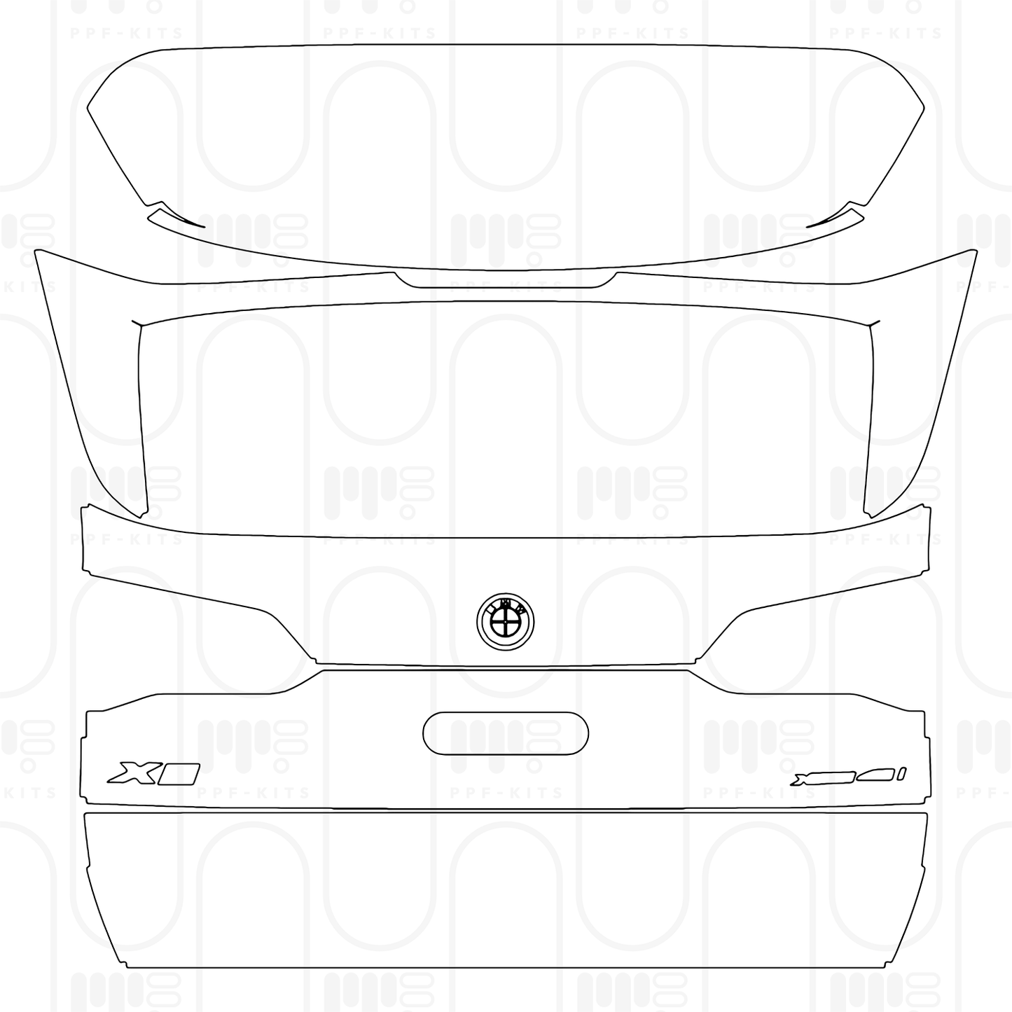 PPF prédécoupé BMW X5 Standard Wheelbase xLine 2024