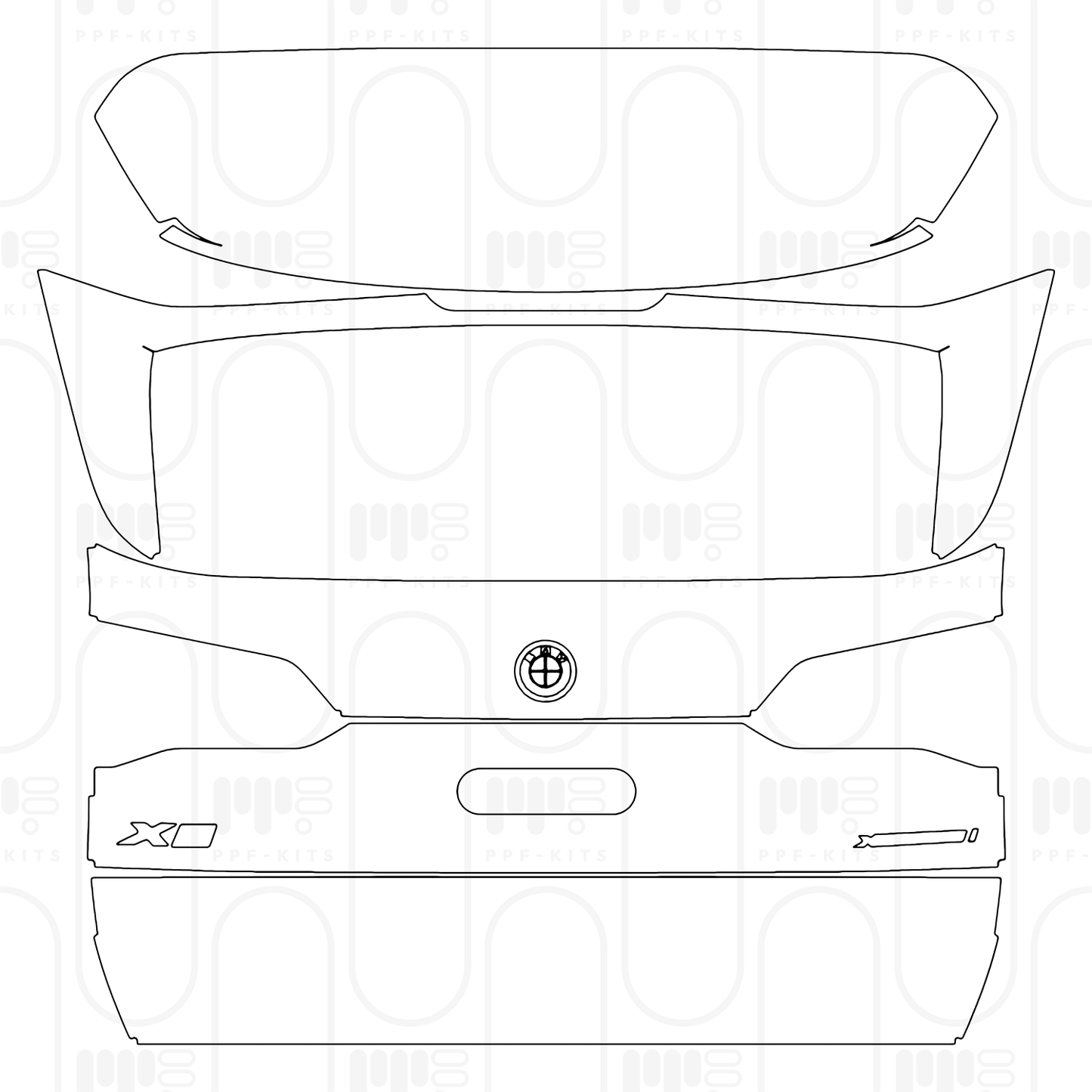 PPF prédécoupé BMW X5 Standard Wheelbase xLine 2024