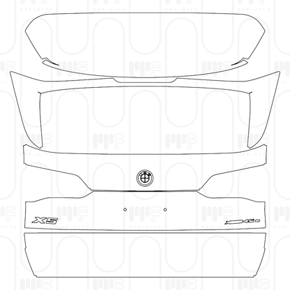 PPF prédécoupé BMW X5 Standard Wheelbase M Sport 2025