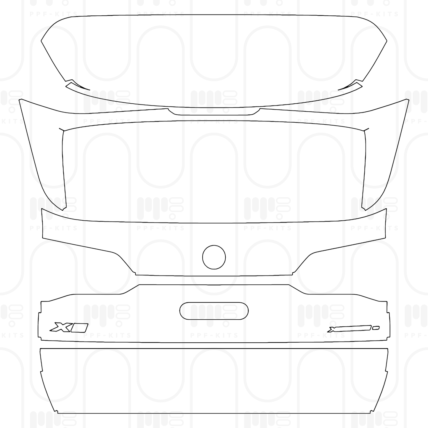 PPF prédécoupé BMW X5 Standard Wheelbase xLine 2024