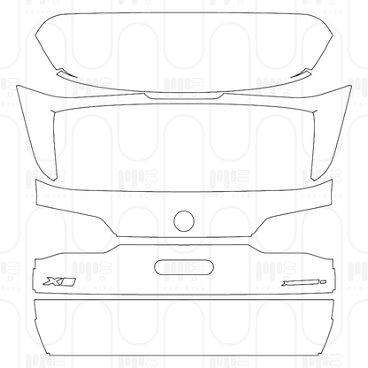 PPF prédécoupé BMW X5 Standard Wheelbase xLine 2024