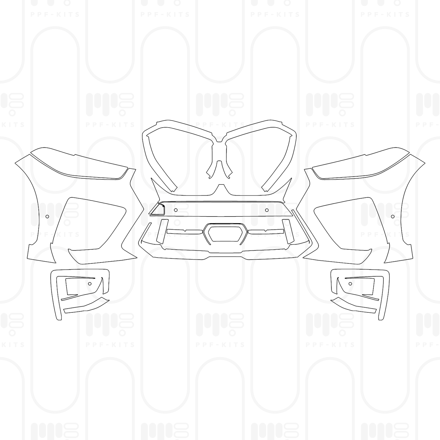 PPF prédécoupé BMW X5 M Competition 2025