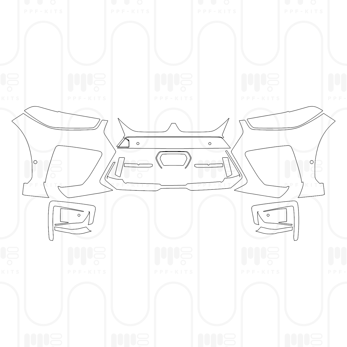 PPF prédécoupé BMW X6 M Competition 2024