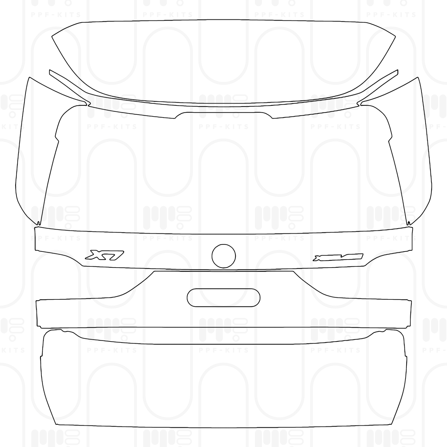 PPF prédécoupé BMW X7 Luxury 2025