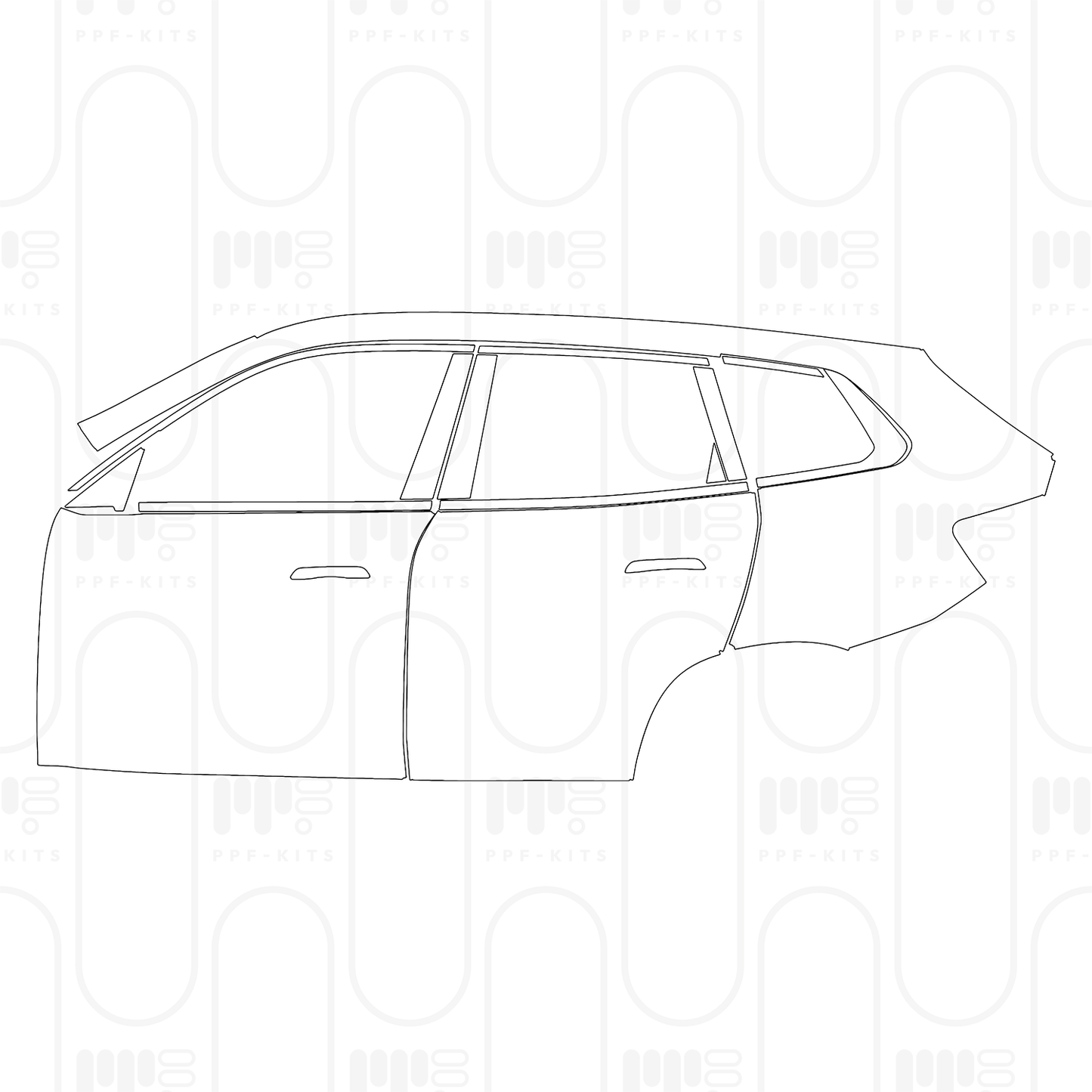 PPF prédécoupé BMW X3 Standard Wheelbase xLine 2025