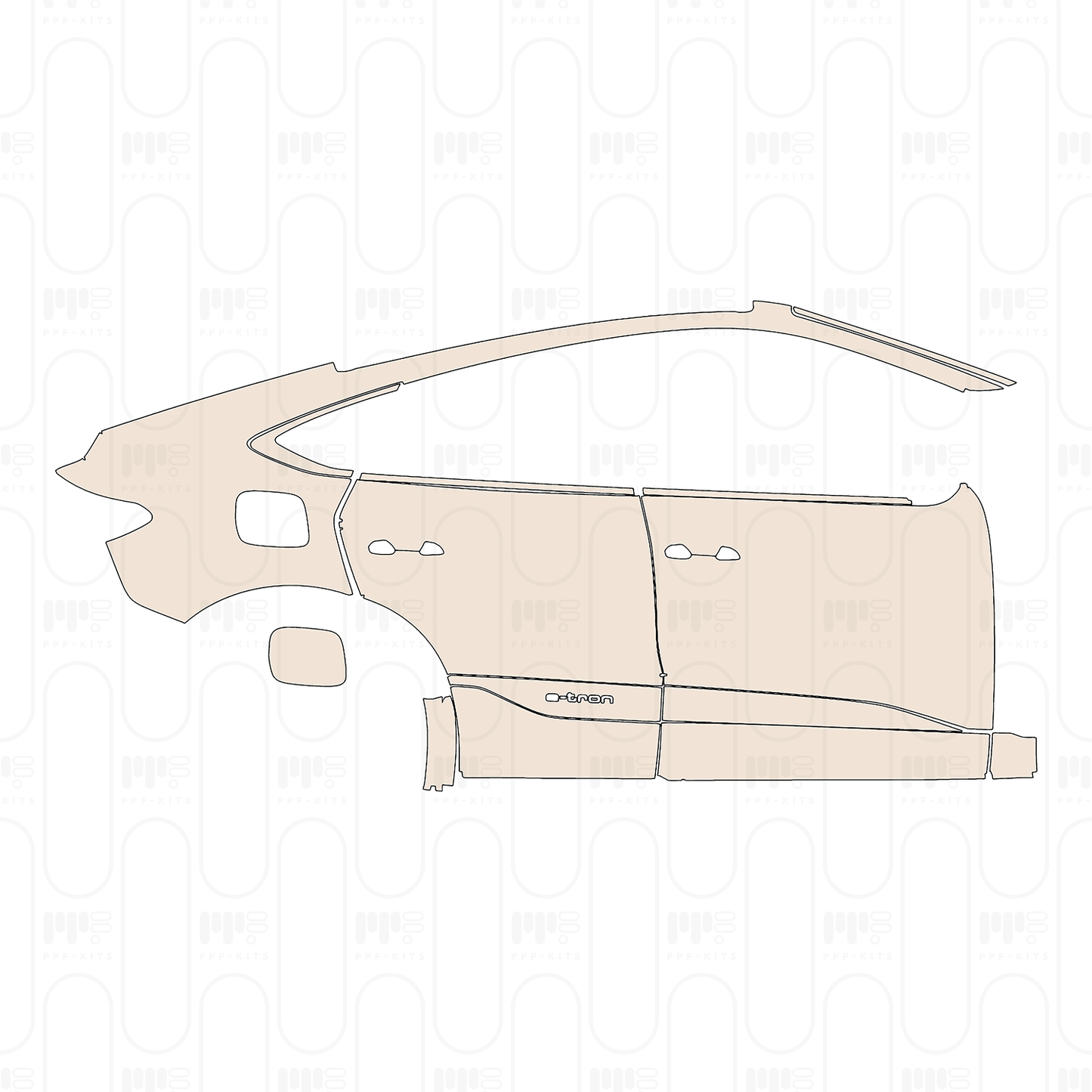 PPF prédécoupé Audi Q6 e-tron Sportback Base 2026
