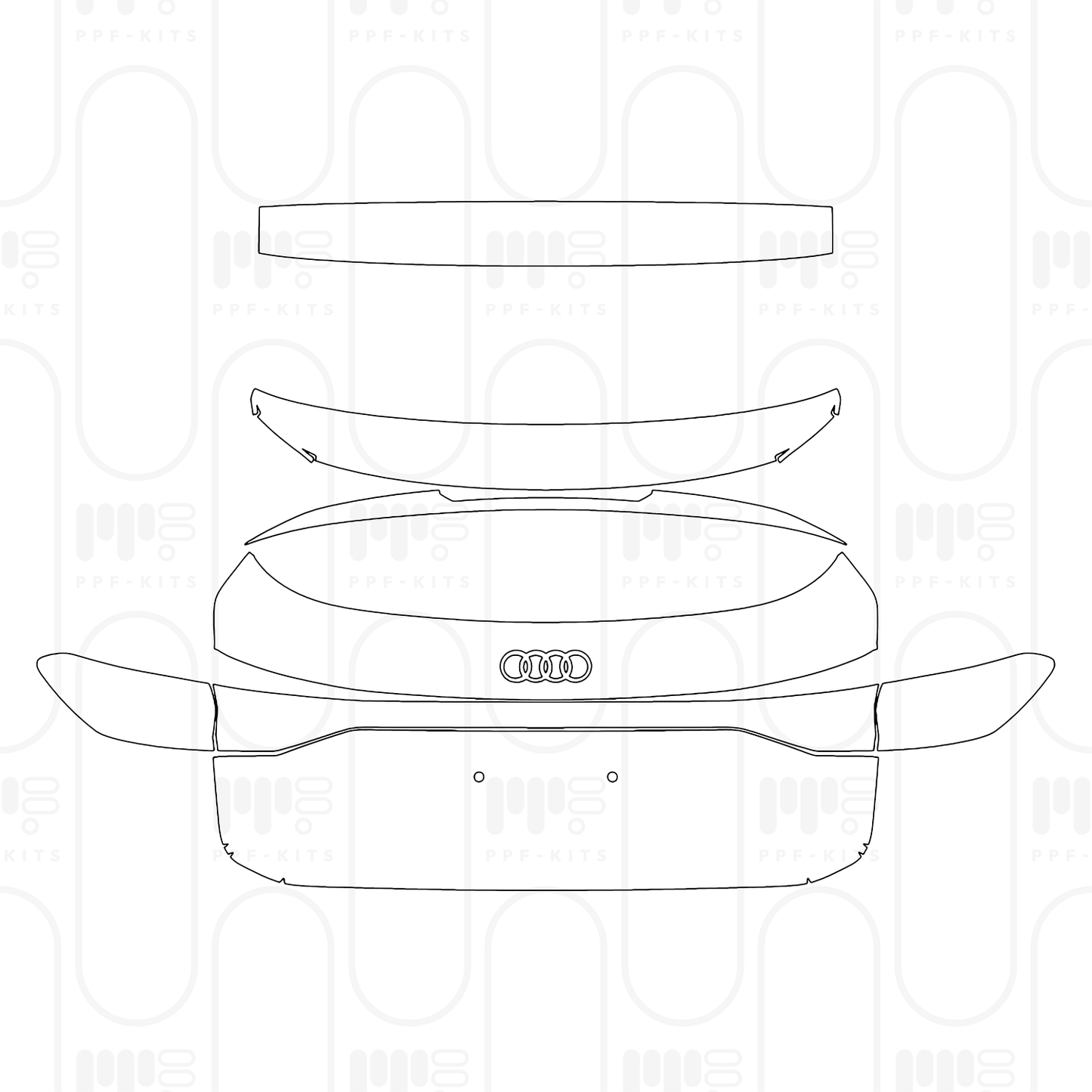 PPF prédécoupé Audi Q6 e-tron Sportback Base 2026