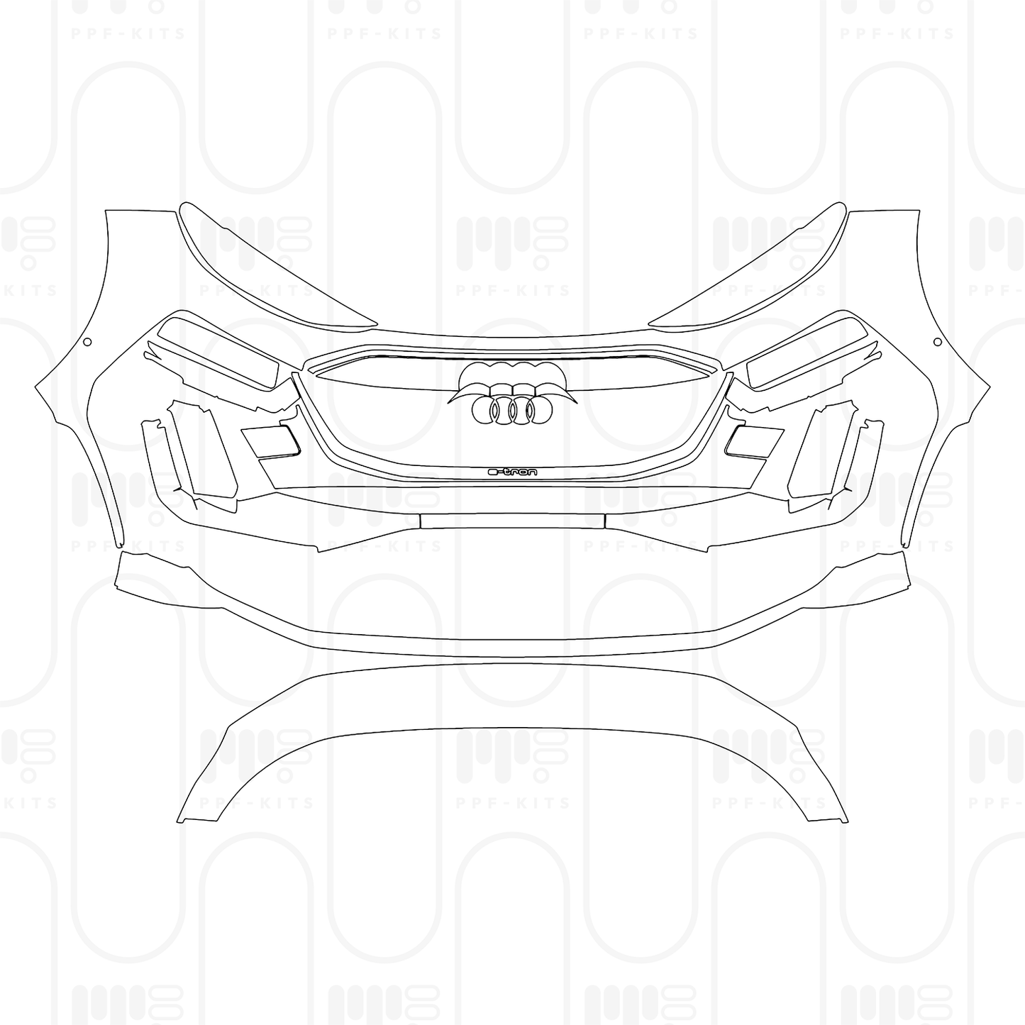 PPF prédécoupé Audi Q6 e-tron Sportback S-Line 2026