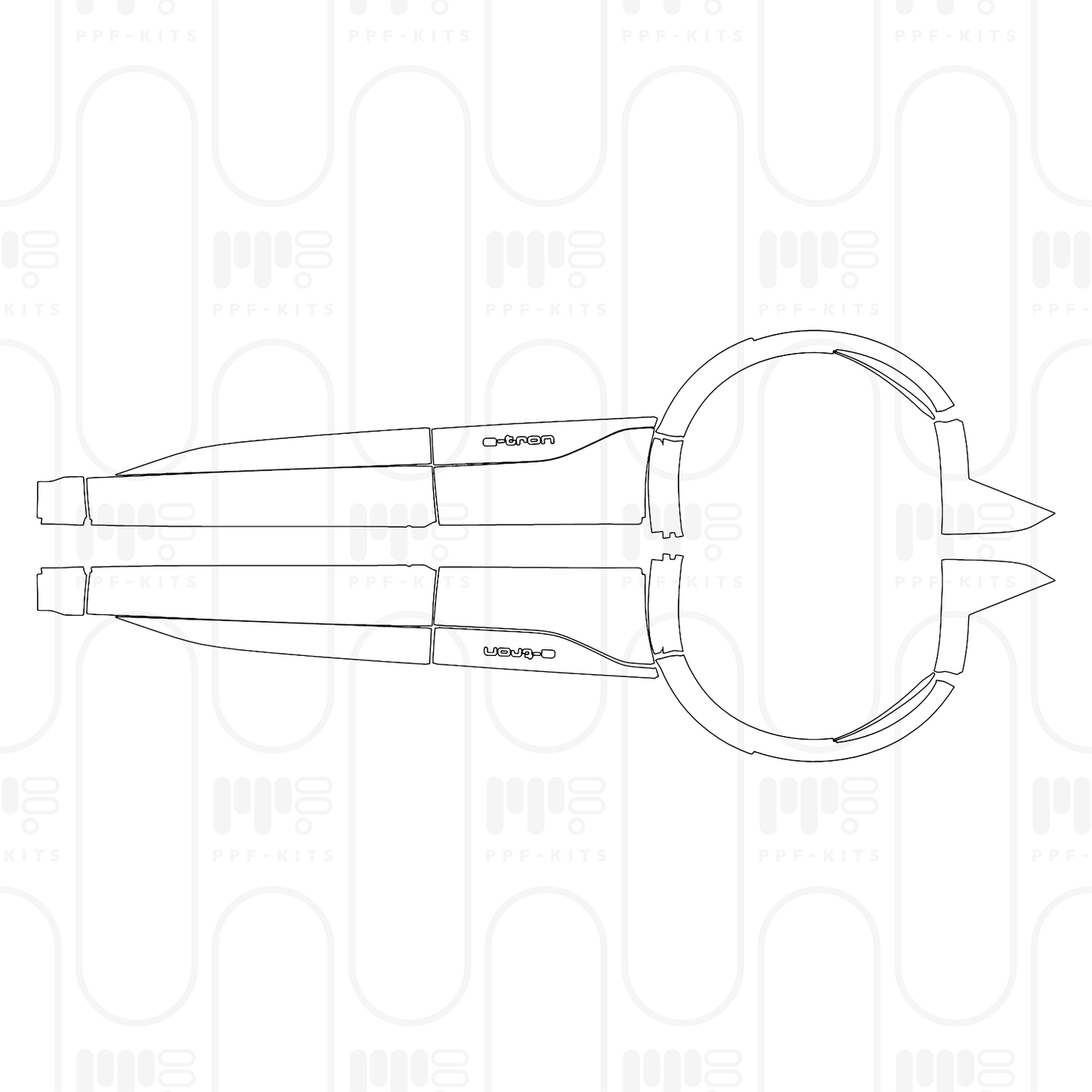 PPF prédécoupé Audi Q6 e-tron Sportback S-Line 2026