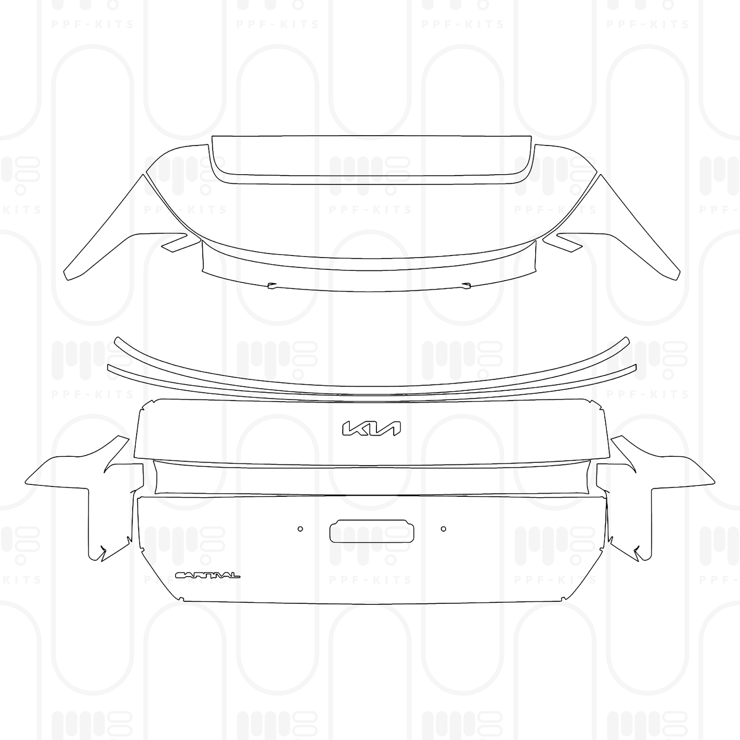 PPF prédécoupé KIA Carnival (US) EX 2026