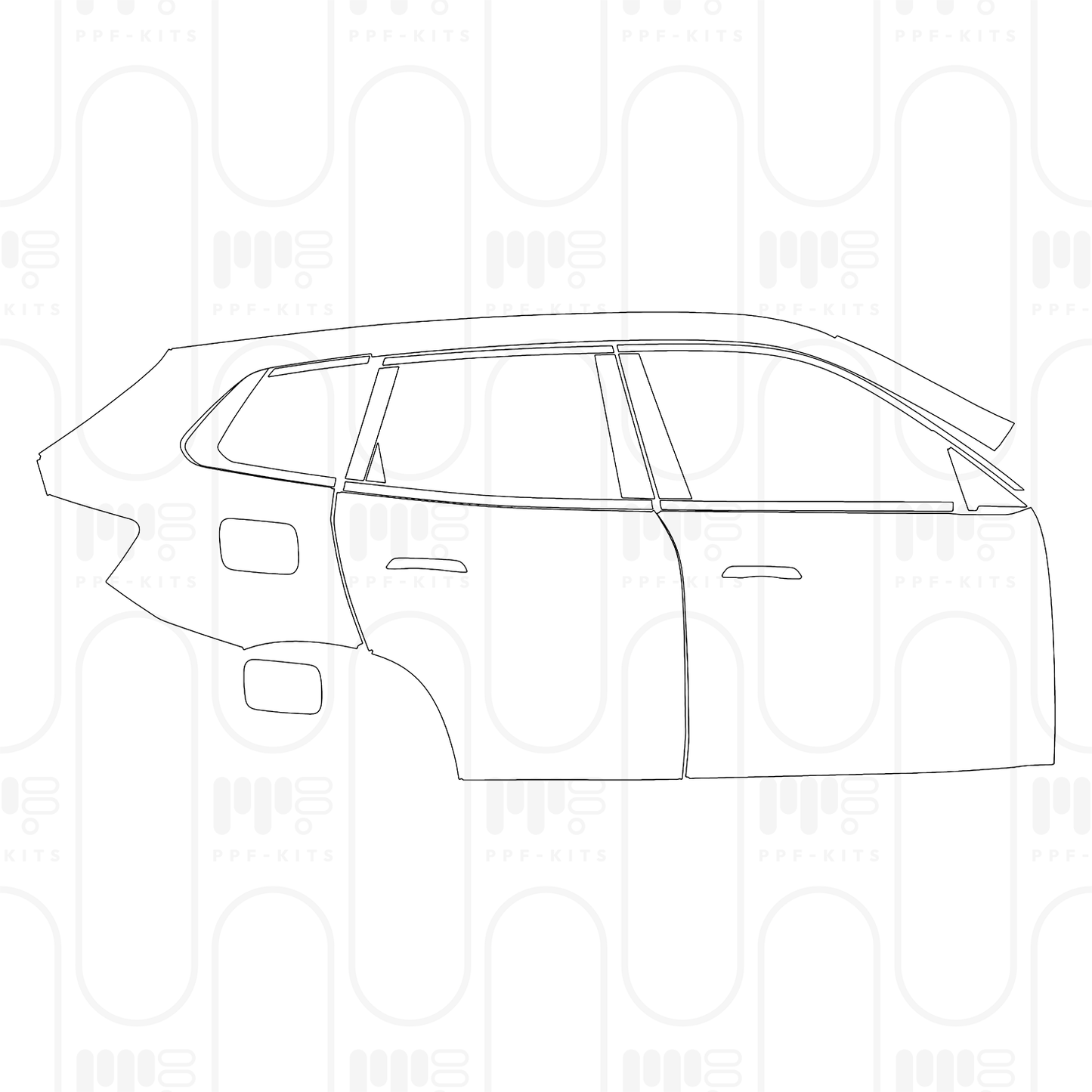 PPF prédécoupé BMW X3 Standard Wheelbase xLine 2026