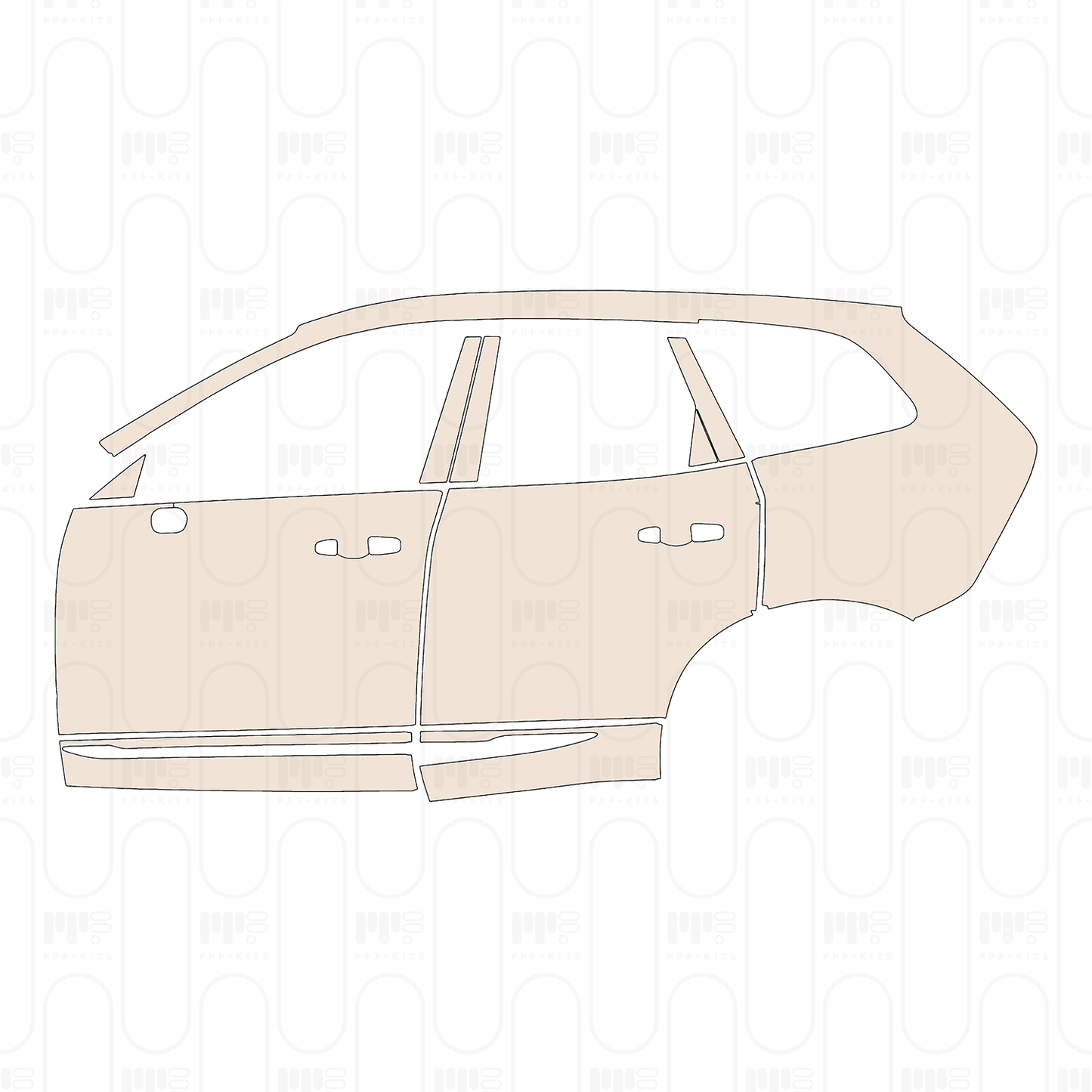 PPF prédécoupé Volvo XC60 Recharge Inscription 2026