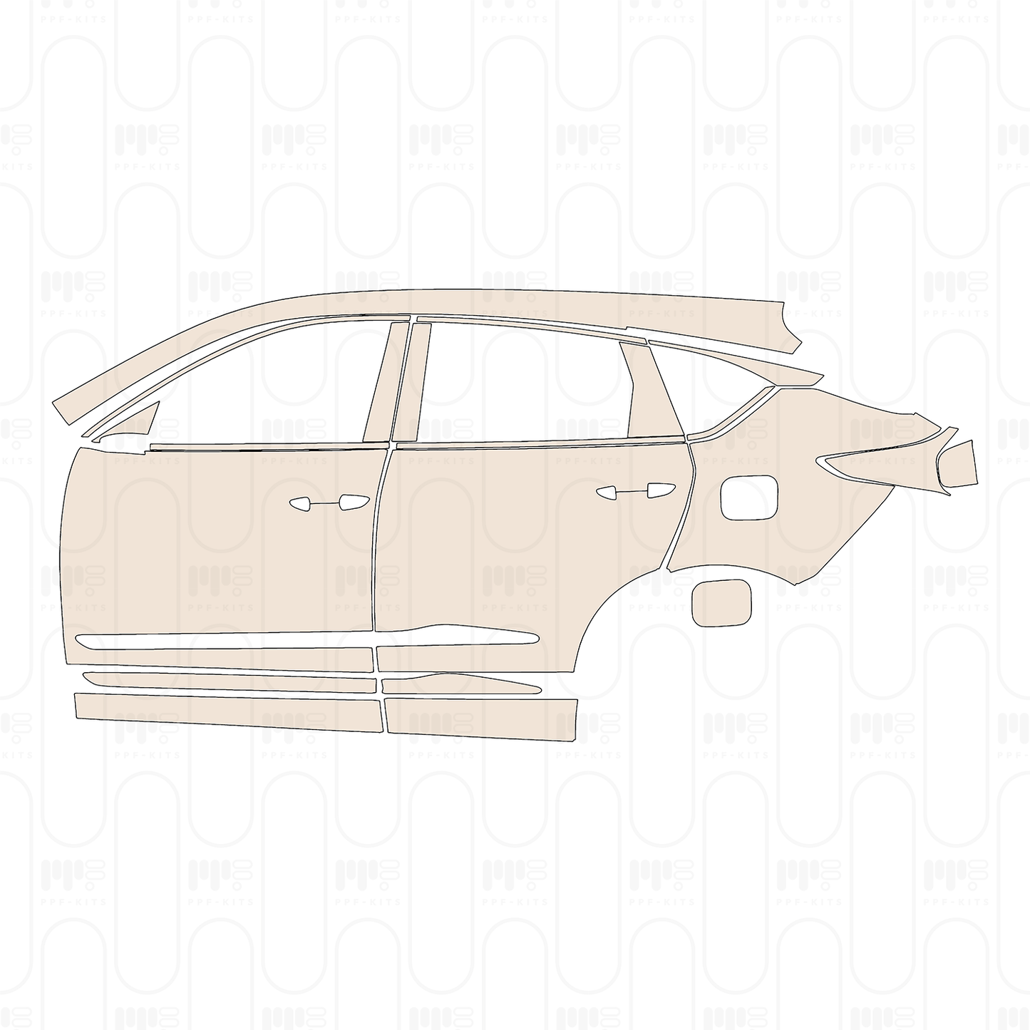 PPF prédécoupé Acura RDX 2022