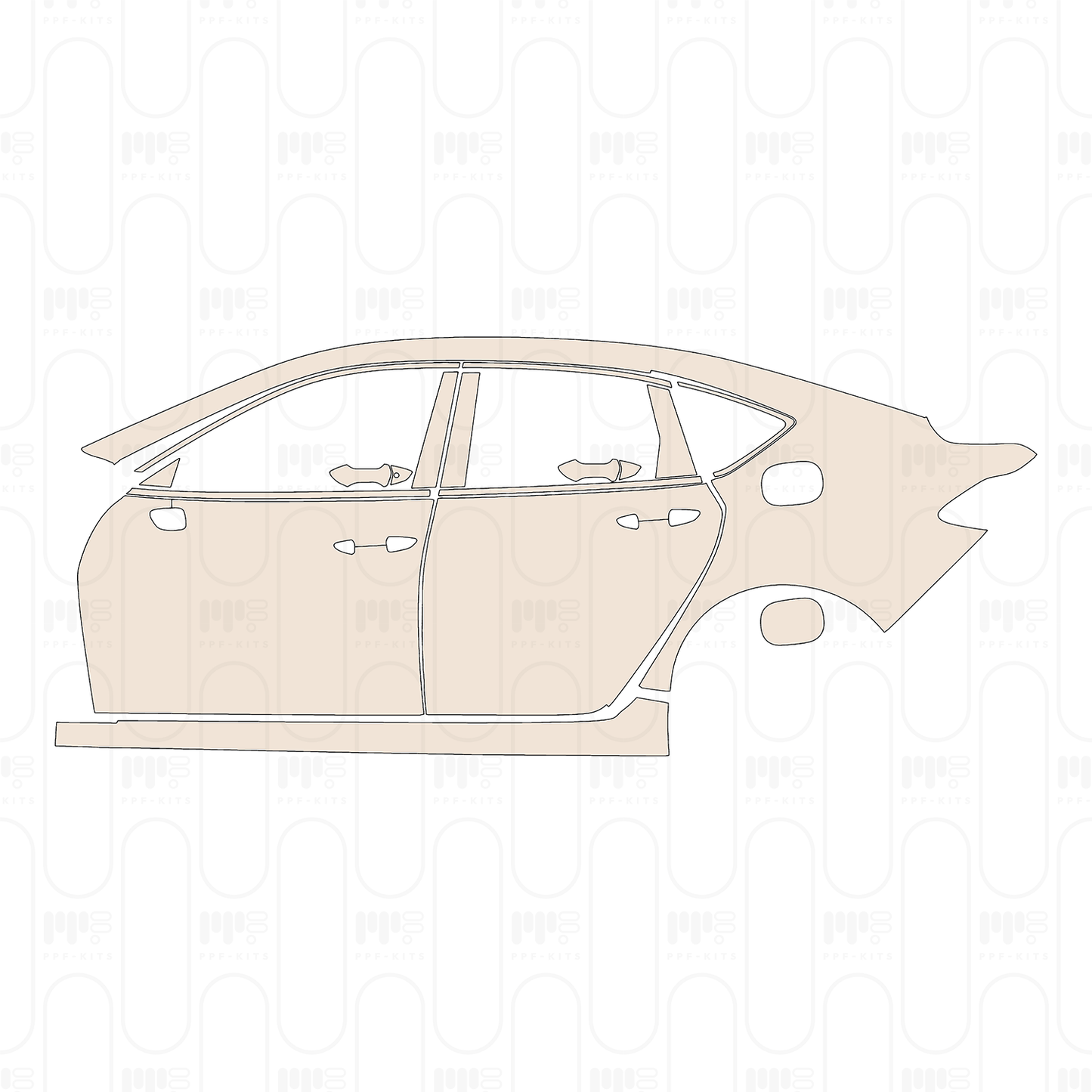 PPF prédécoupé Acura TLX Standard Wheelbase Base 2022