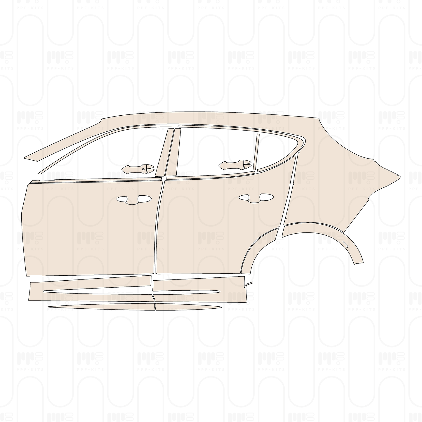 PPF prédécoupé Alfa Romeo Tonale Sprint 2023