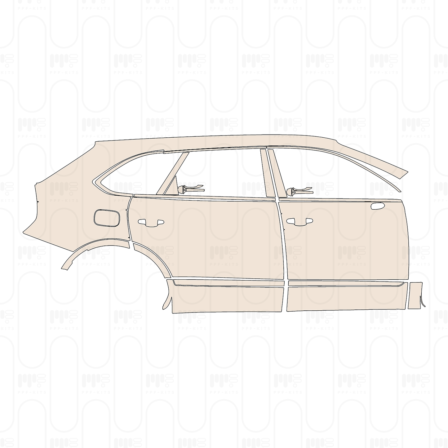 PPF prédécoupé Bentley Bentayga Extended Wheelbase Base 2023