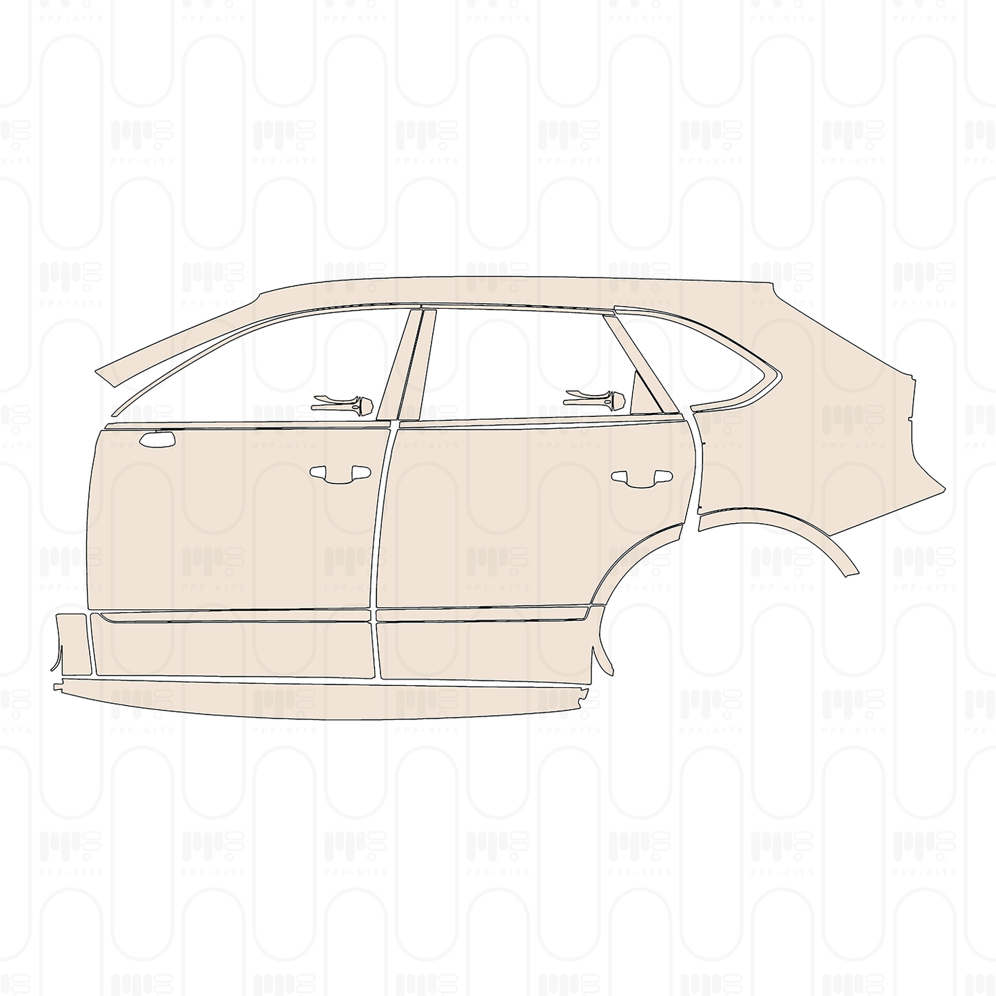PPF prédécoupé Bentley Bentayga Standard Wheelbase Speed 2022