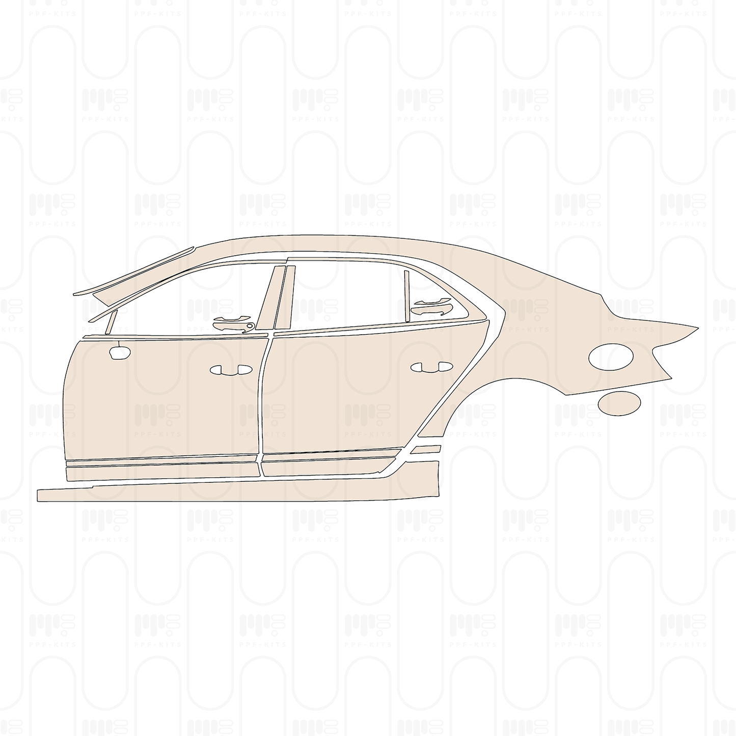 PPF prédécoupé Bentley Flying Spur Speed 2025