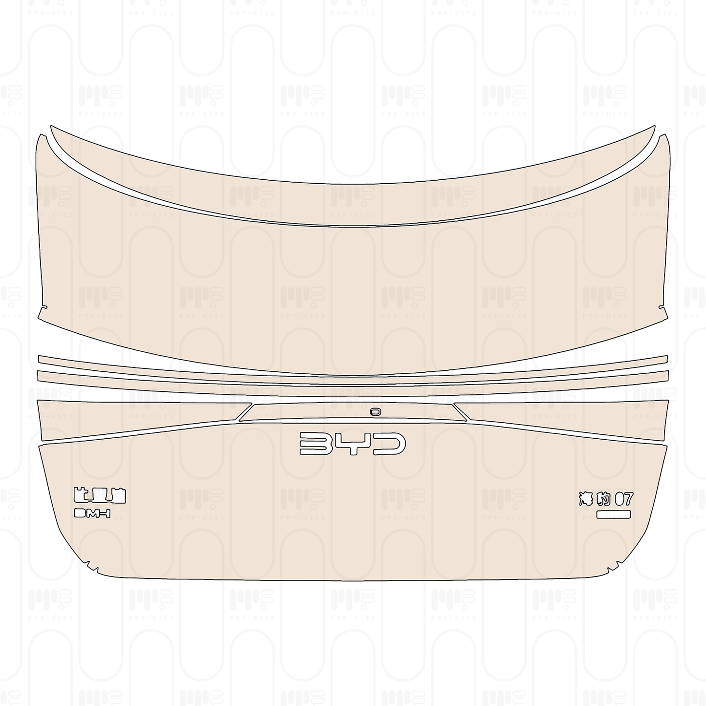 PPF prédécoupé BYD Seal 07 DM-i 2025