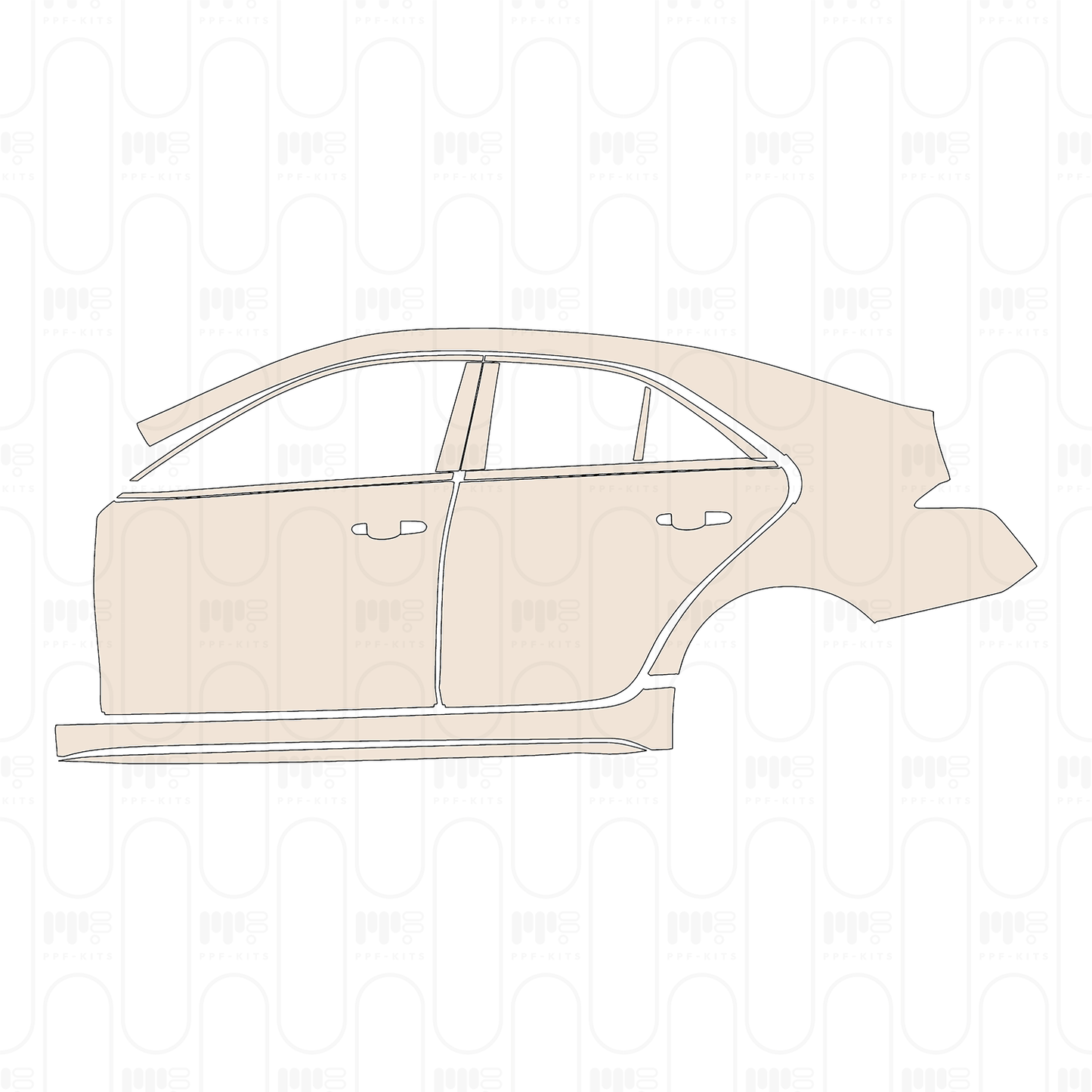 PPF prédécoupé Cadillac CT4 Sport 2022