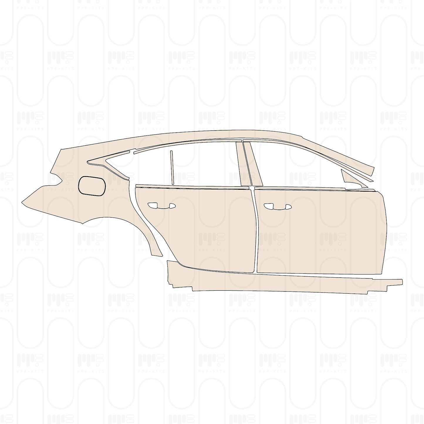 PPF prédécoupé Cadillac CT5 (CN) Luxury 2025