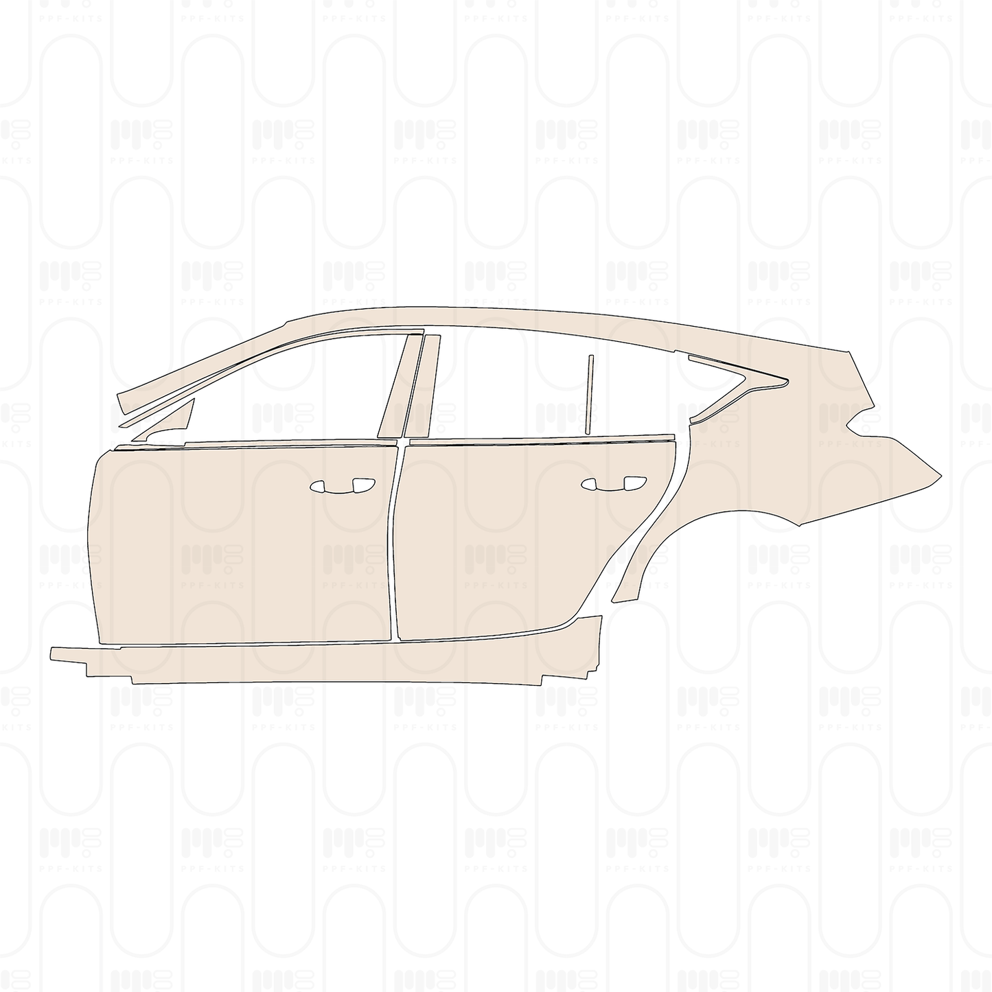 PPF prédécoupé Cadillac CT5 (CN) Luxury 2025