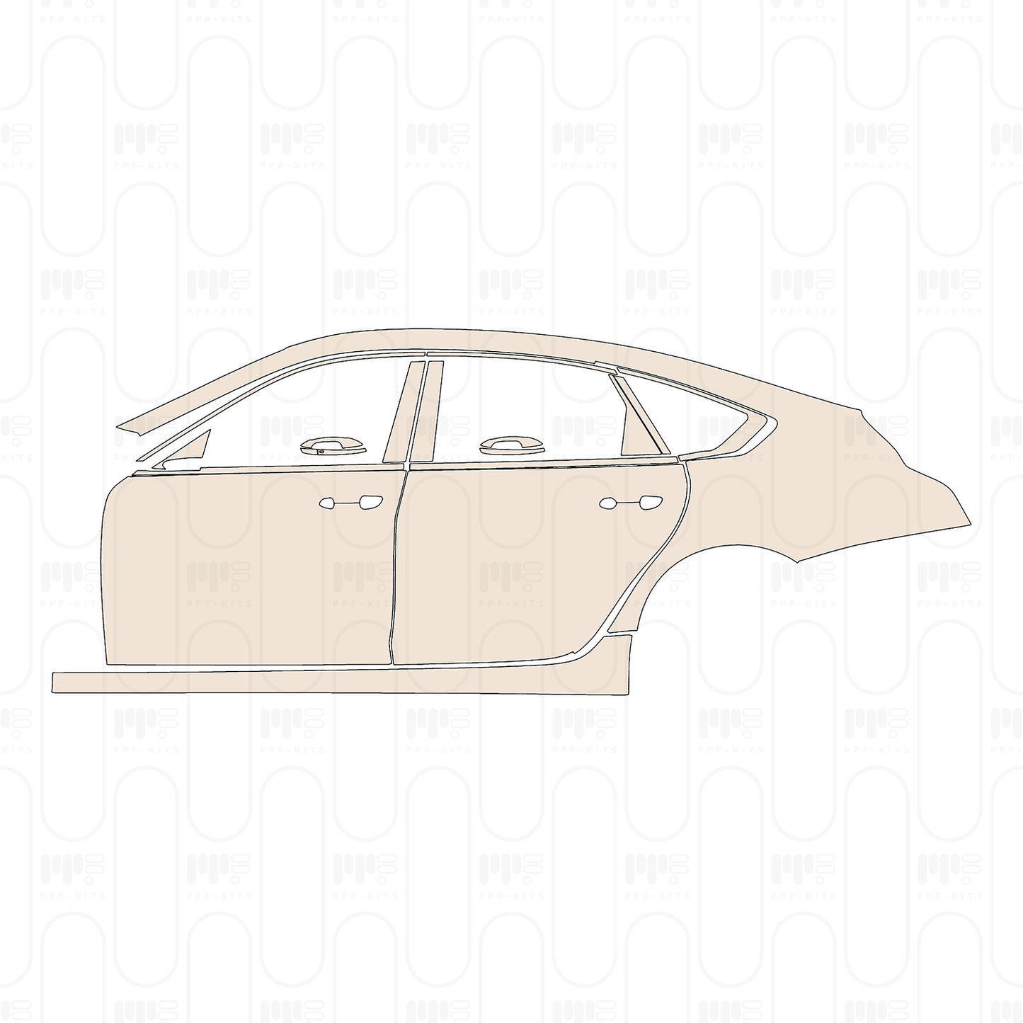 PPF prédécoupé Cadillac CT6 2023