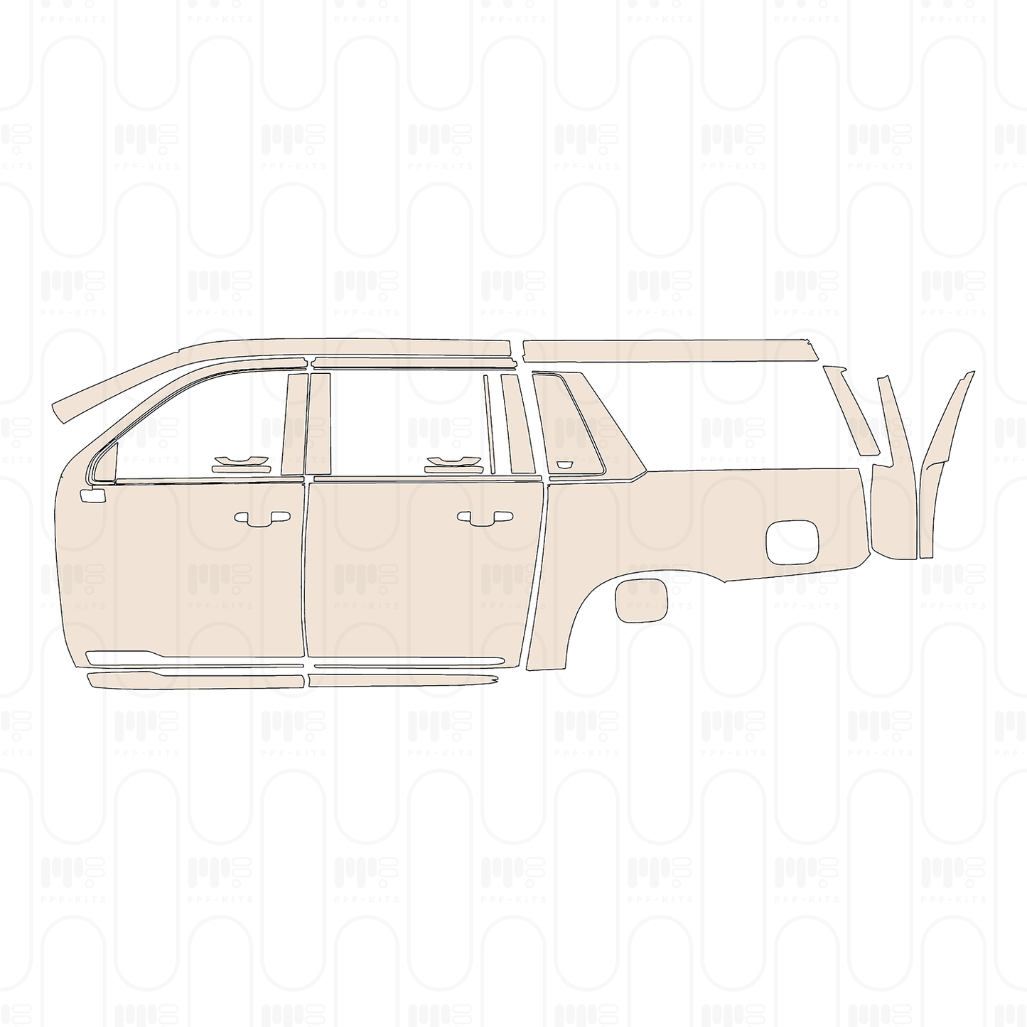 PPF prédécoupé Cadillac Escalade ESV 2022