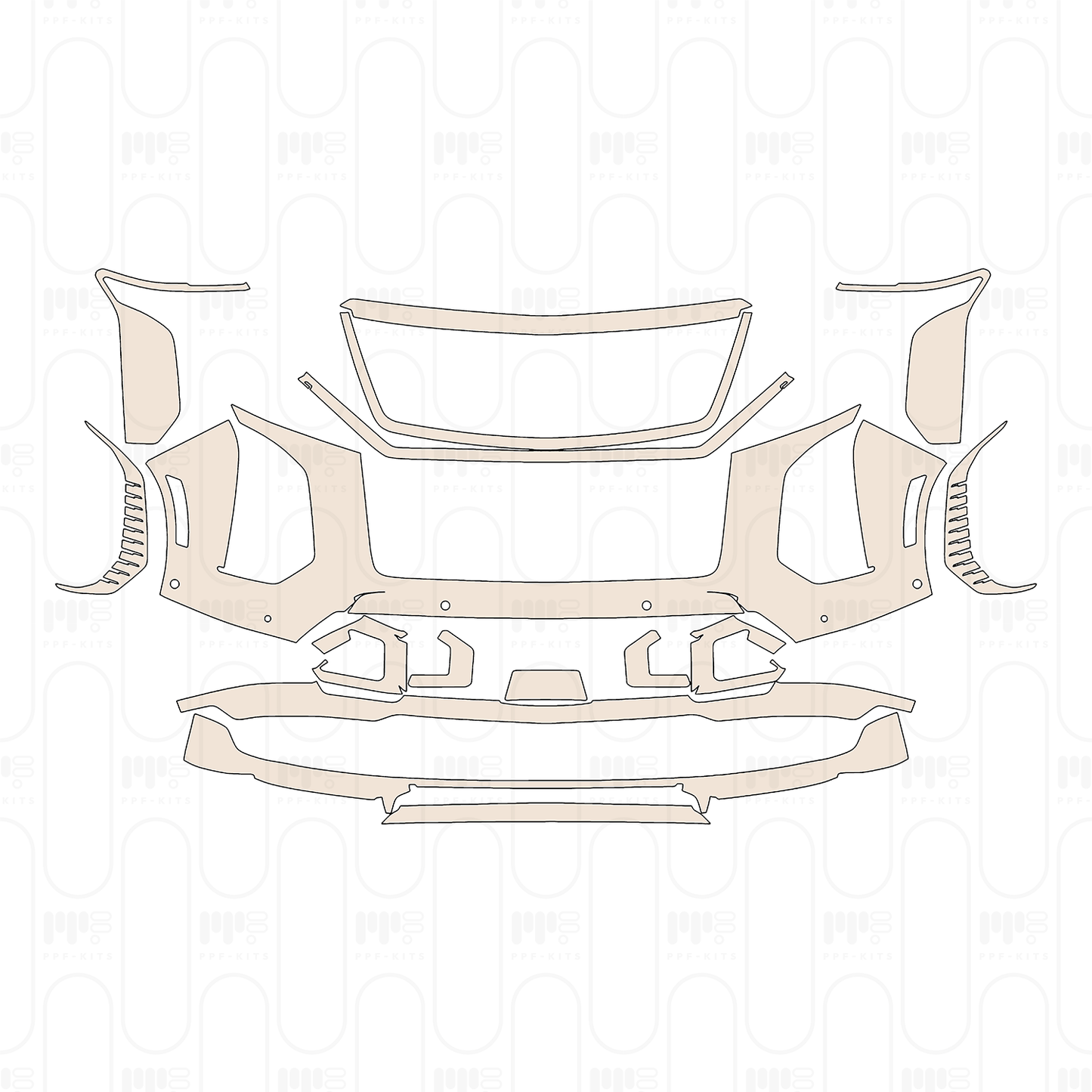 PPF prédécoupé Cadillac Escalade-V ESV 2025