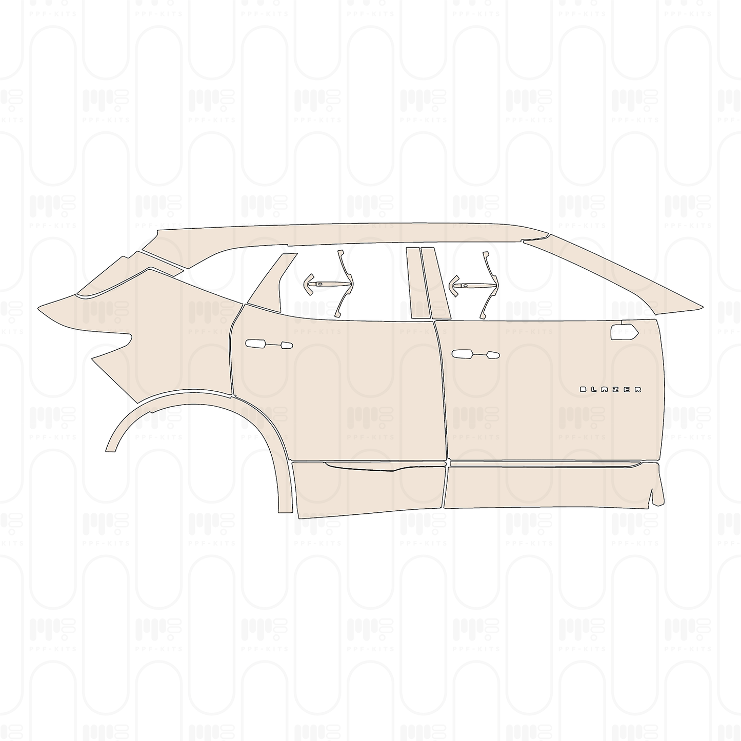 PPF prédécoupé Chevrolet Blazer Premier 2023