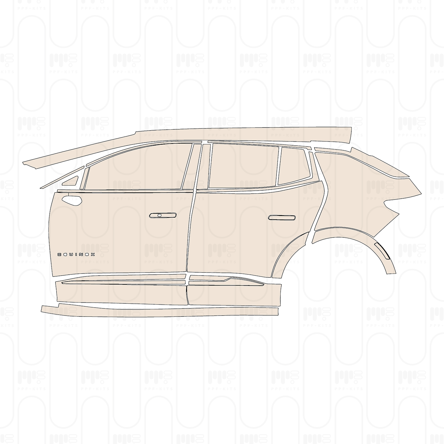 PPF prédécoupé Chevrolet Equinox EV LT 2024