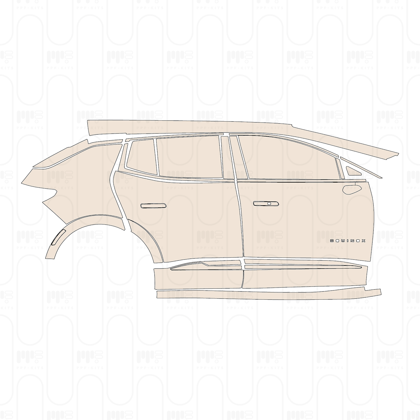 PPF prédécoupé Chevrolet Equinox EV LT 2024