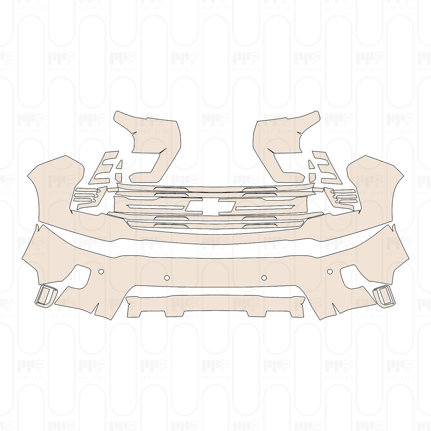 PPF prédécoupé Chevrolet Silverado HD 2500 HD LTZ 2024