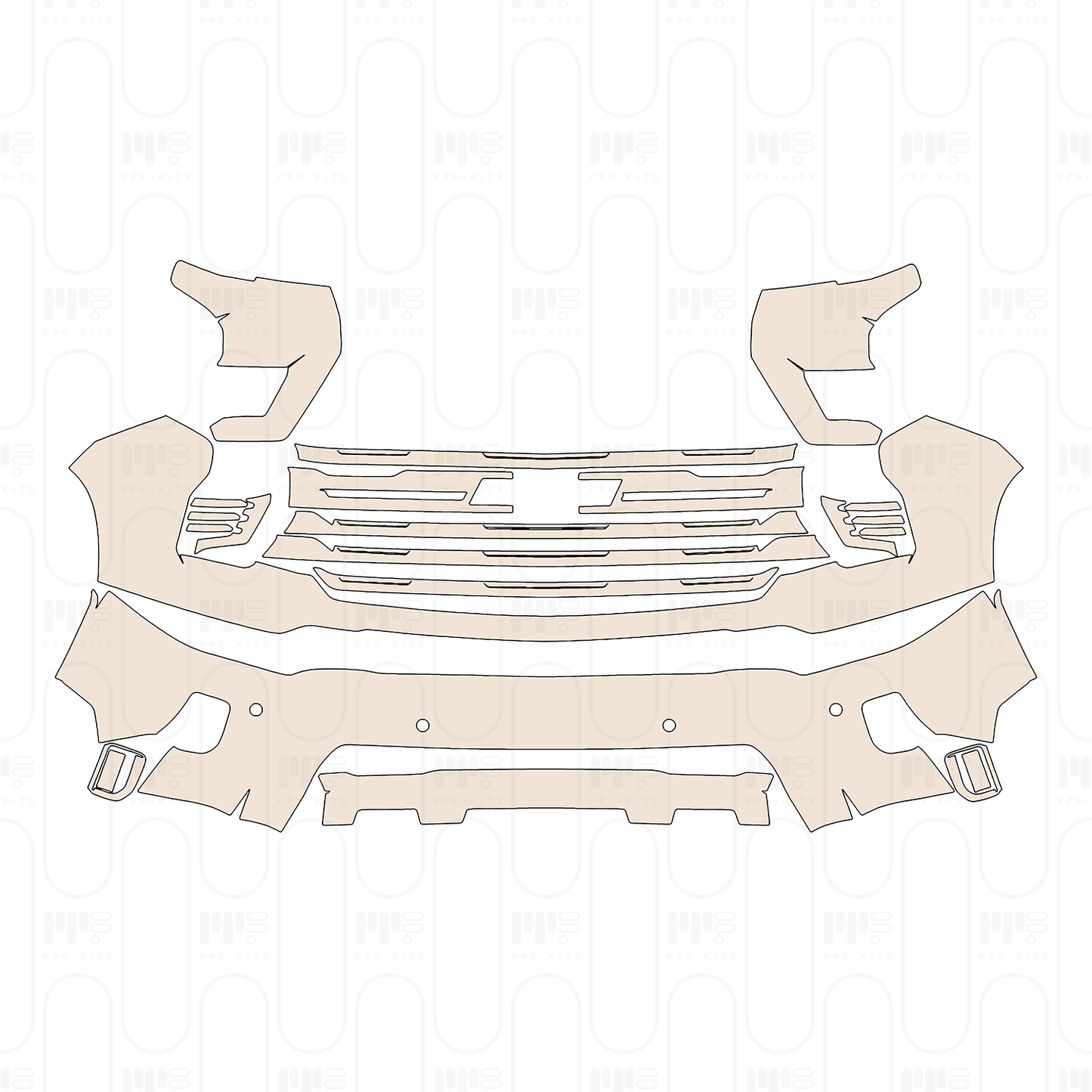 PPF prédécoupé Chevrolet Silverado HD 2500 HD High Country 2024