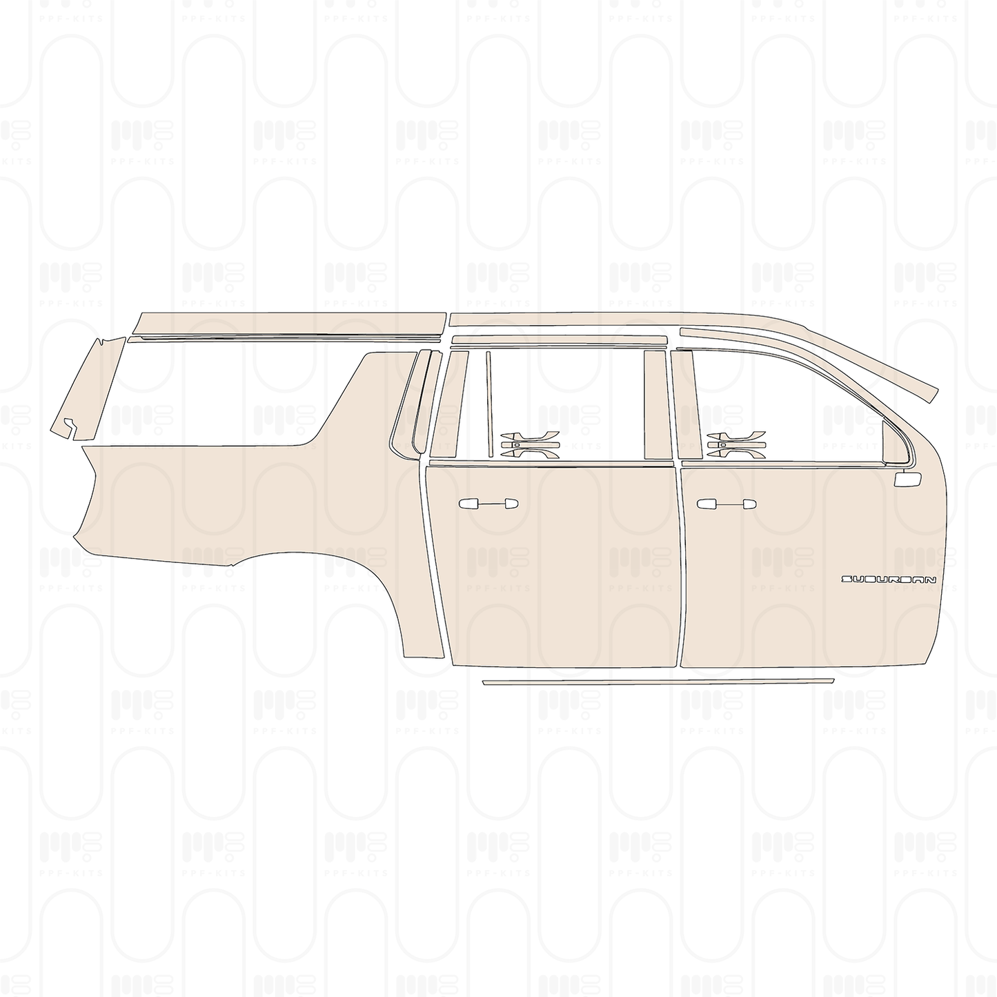 PPF prédécoupé Chevrolet Suburban Premier 2023