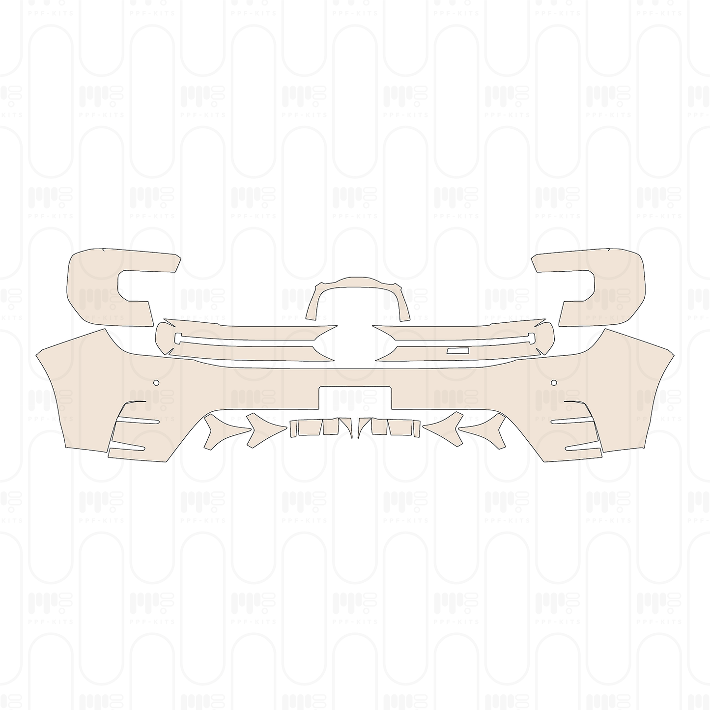 PPF prédécoupé Ford Ranger (EU) MS-RT Double Cab 2025