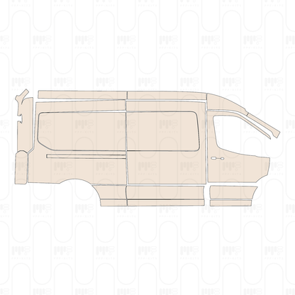 PPF prédécoupé Ford Transit (US) Medium Roof Long 2022