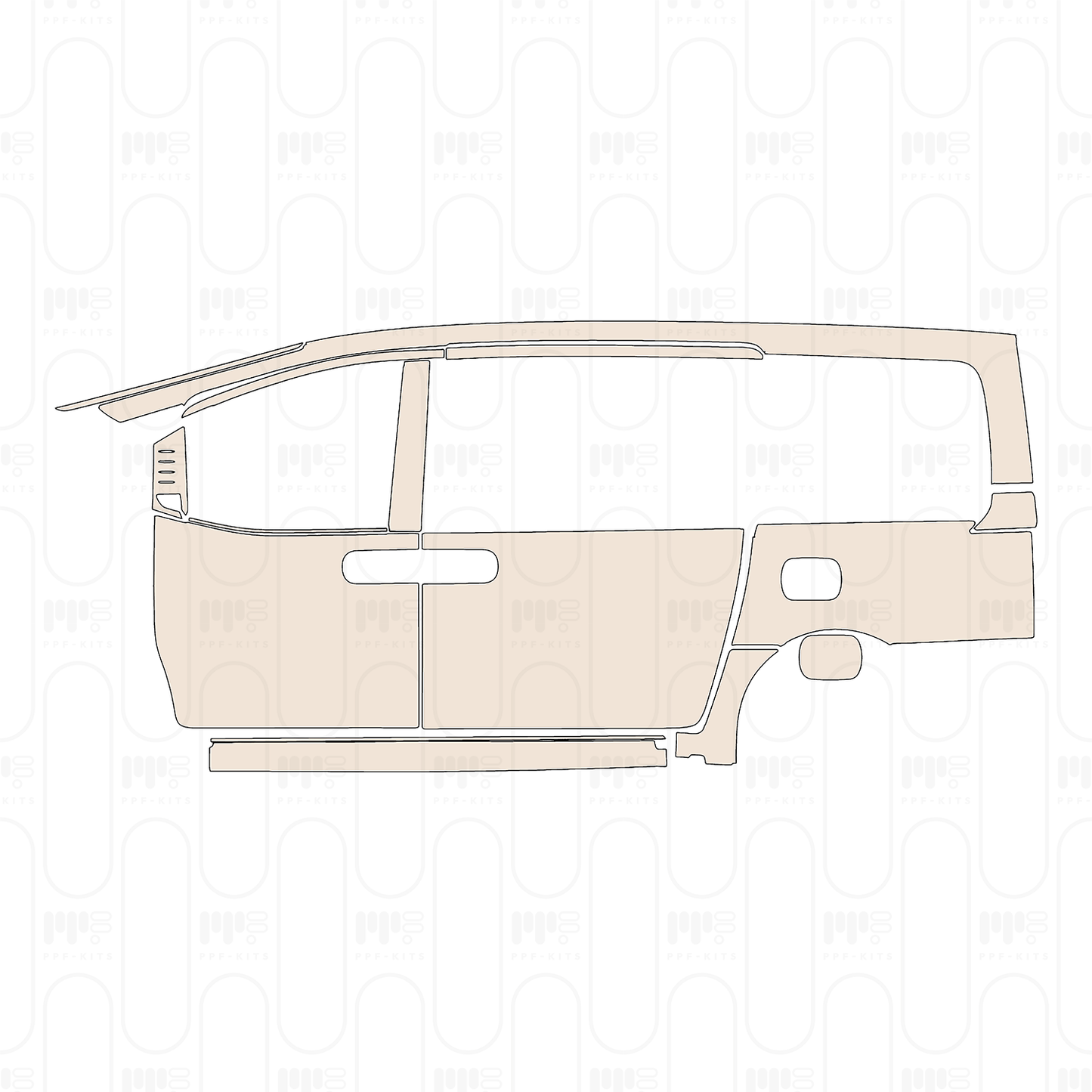 PPF prédécoupé Hyundai Staria Base 2022