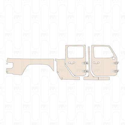 PPF prédécoupé JEEP Gladiator Rubicon 2023