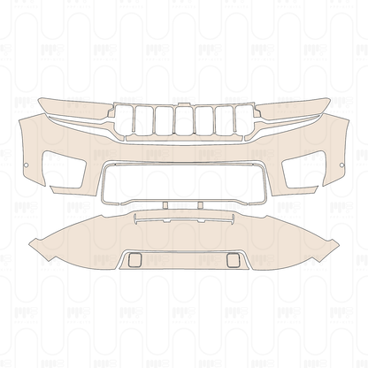 PPF prédécoupé JEEP Grand Cherokee Grand Cherokee (2-row) Overland 2022