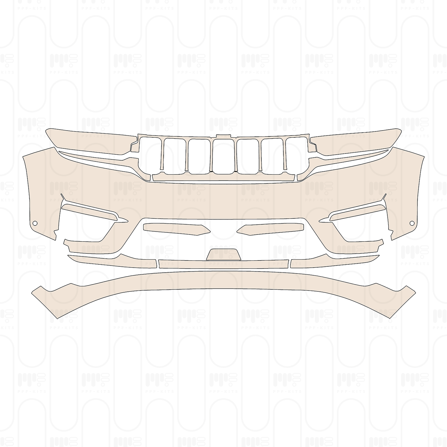 PPF prédécoupé JEEP Grand Cherokee Grand Cherokee (2-row) Summit 2022