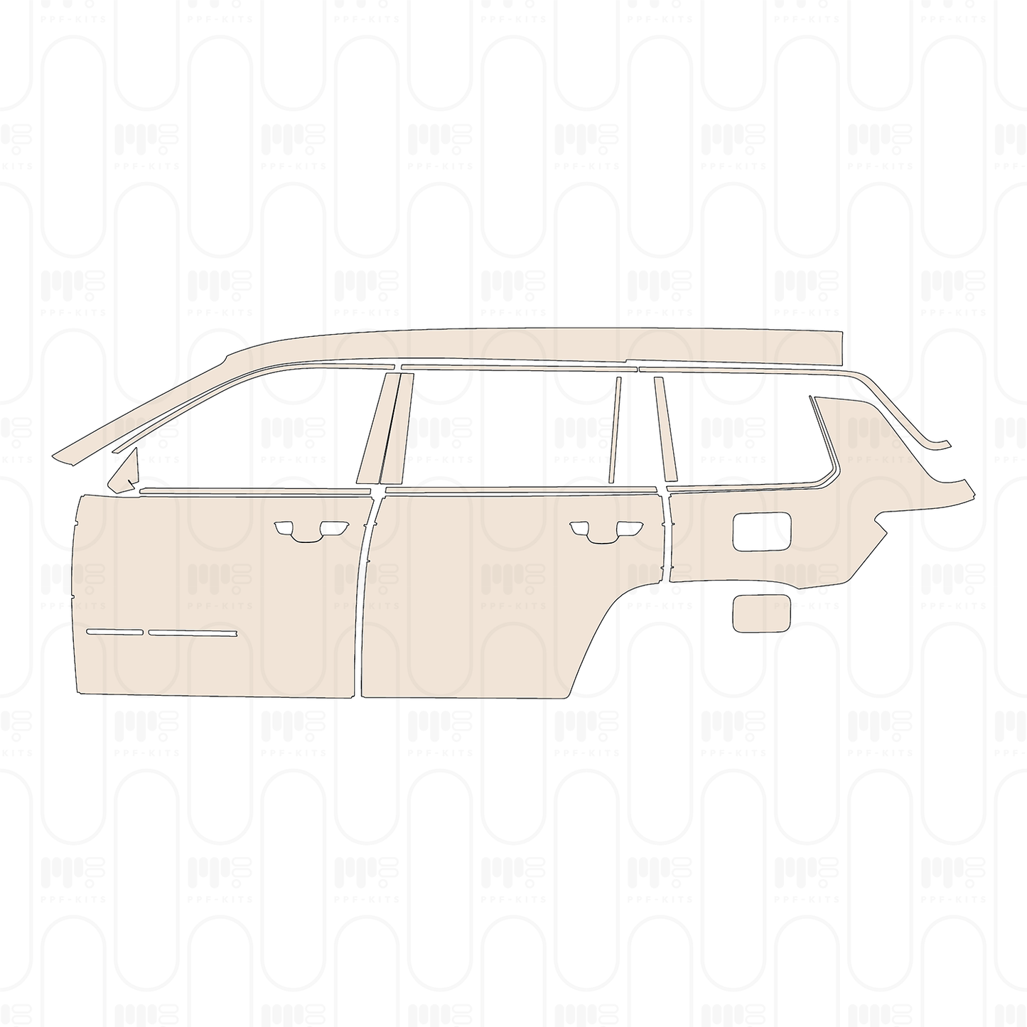 PPF prédécoupé JEEP Grand Cherokee Grand Cherokee L (3-row) Altitude 2022