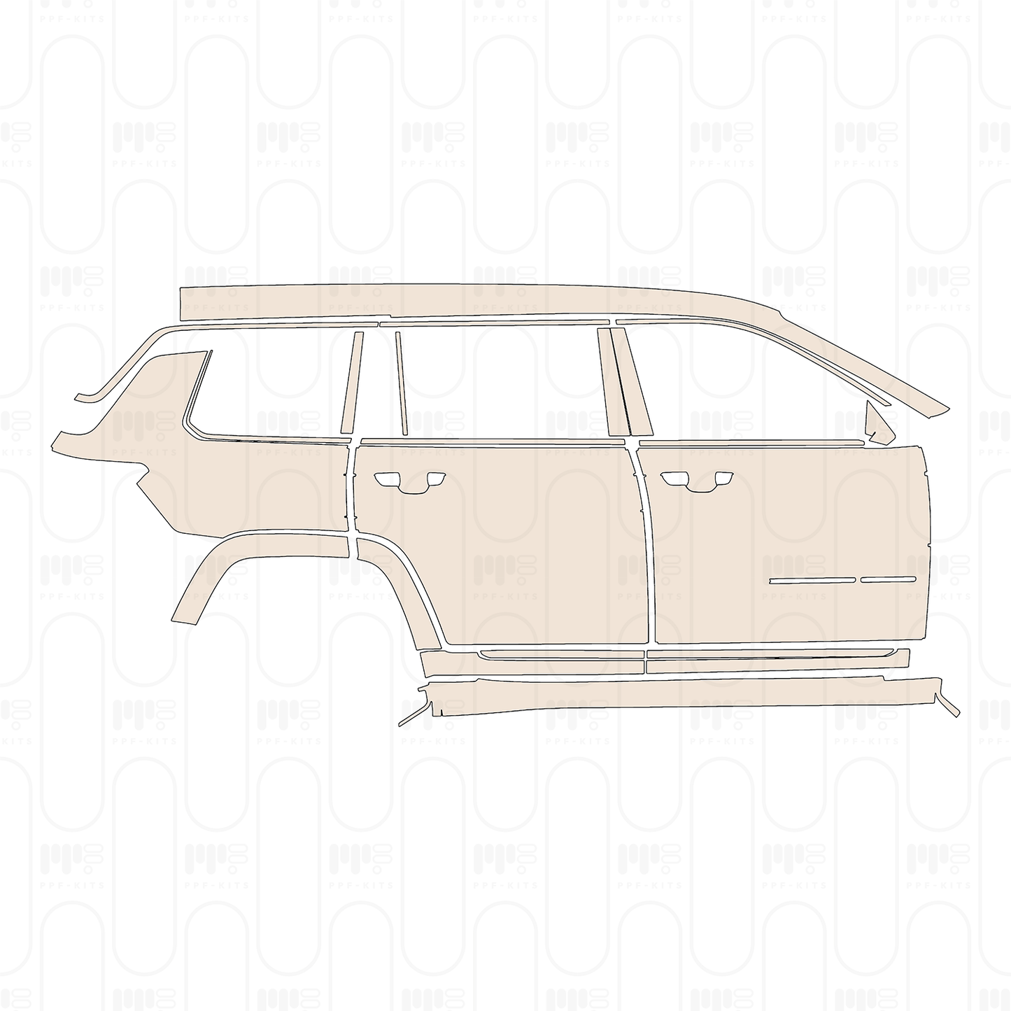 PPF prédécoupé JEEP Grand Cherokee Grand Cherokee L (3-row) Summit 2022