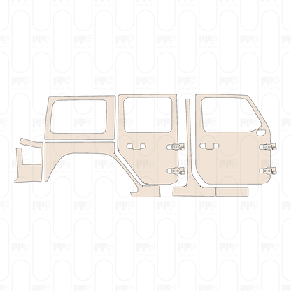 PPF prédécoupé JEEP Wrangler 4 Door High Tide 2022