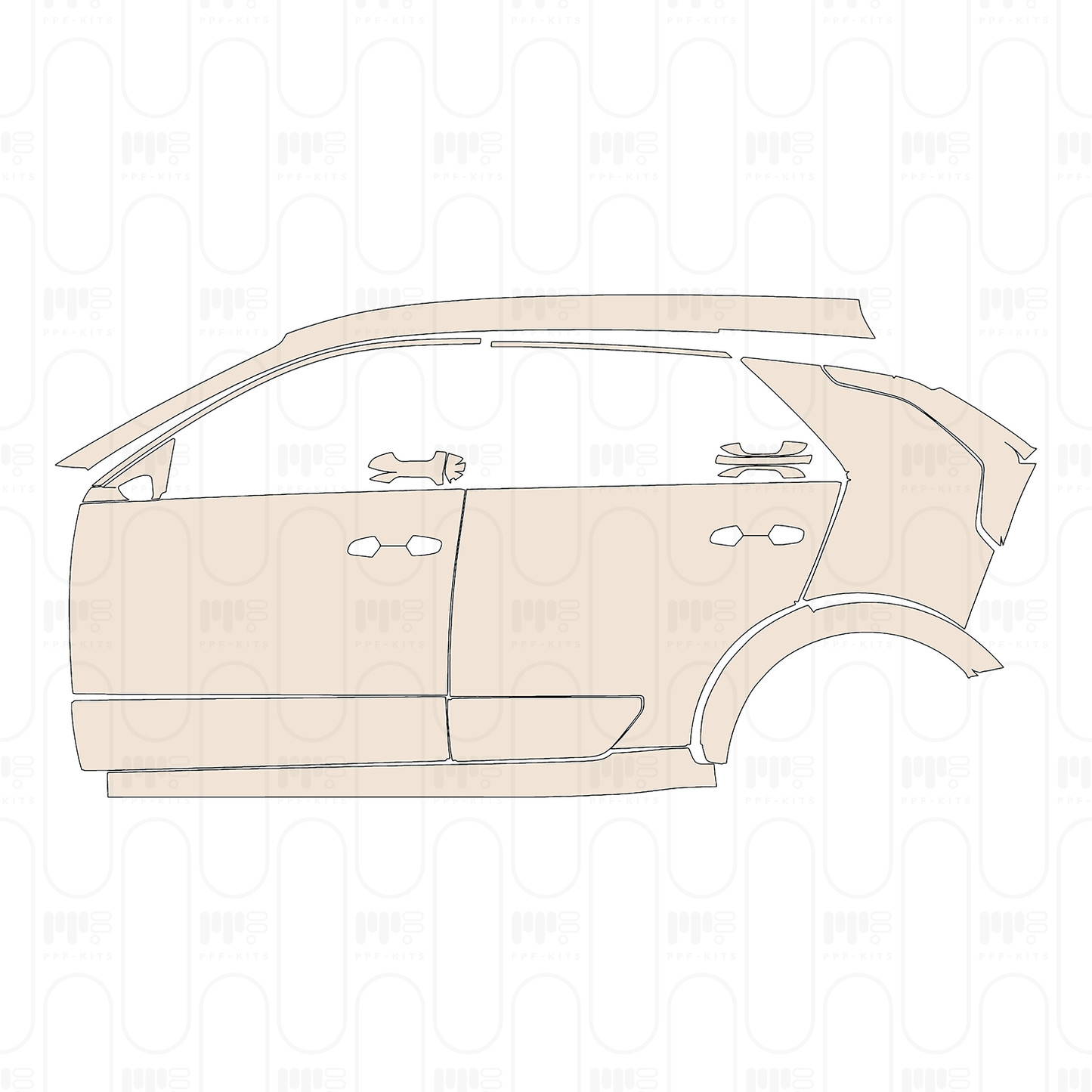 PPF prédécoupé KIA Niro EV (US) Wave 2023